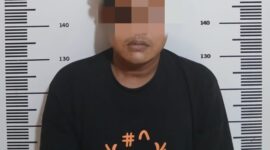 Terduga pelaku pencabulan diamankan di Polsek Sagulung. Foto:dok/Polsek