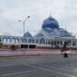 Pembangunan area pelataran masjid Raya Batam Centre, Amsakar minta revitalisasi perhatikan estetika dan harus memberi nilai tambah, Senin (6/10/2025). Matapedia6.com/Zalfirega