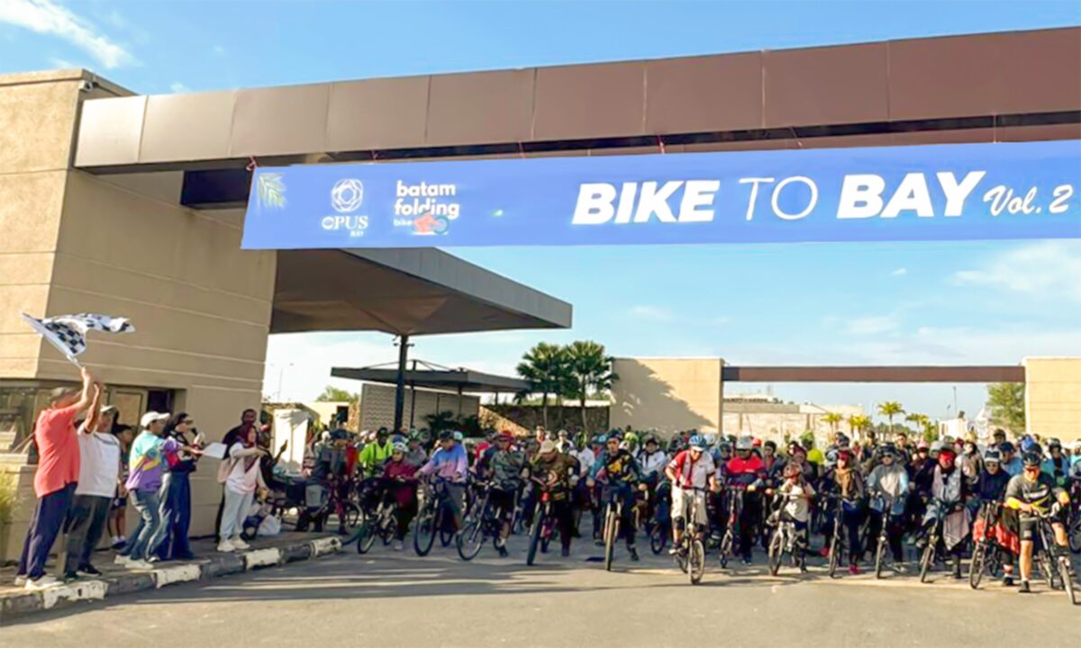 Bike to bay Opus Bay beberapa hari lalu. Foto:ist