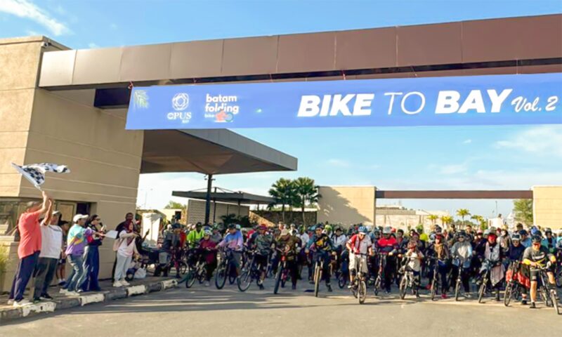 Bike to bay Opus Bay beberapa hari lalu. Foto:ist