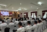 Pj Sekda Batam Firmansyah Pelatihan Kepemimpinan Administrator (PKA) Angkatan IV tahun 2025 yang digelar PPSDM Yogyakarta secara virtual, Rabu (1/10/2025). Foto:Diskominfo