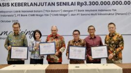 PLN Batam tanda tangan kerja sama dengan bank. Foto:Humas PLN