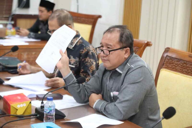 Ketua Komisi IV DPRD Kota Batam DANDIS Rajagukguk saat memberikan dalam rapat Dengar pendapat di ruang Rapat Komisi IV DPRD Batam, Kamis (20/11/2025). Matapedia6.com/Dok DPRD Batam
