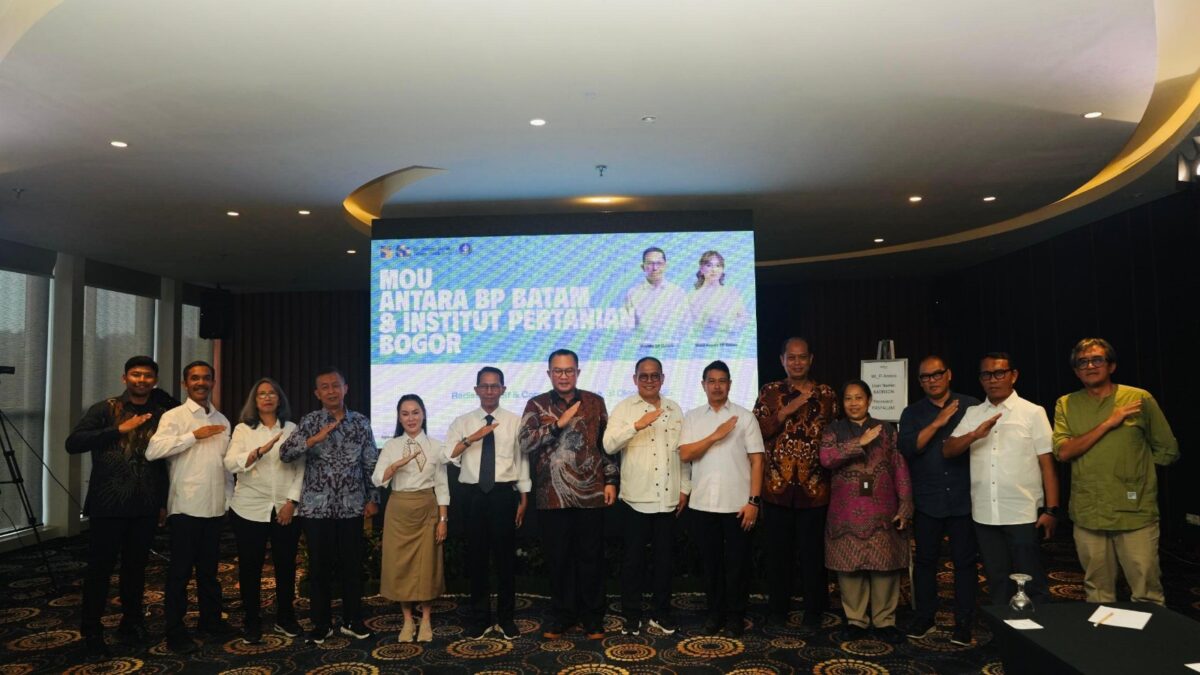 BP Batam bersama Institut Pertanian Bogor (IPB) MoU kersa sama dongkrak investasi. Foto:Humas BP