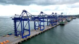 Pelabuhan kargo dan peti kemas di Batu Ampar. Foto:Humas BP Batam