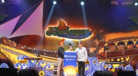 Deputi Kepala Perwakilan BI Kepri, Ardhienus, di acara Berlayar Belakang Padang 2025 yang merayakan festival digital masyarakat Kepri, Sabtu (15/11/2025) malam. Foto:Is/matapedia