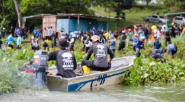BP Batam menggelar aksi gotong royong di Waduk Duriangkang, Sabtu (22/11/2025) pagi. Foto:Humas BP