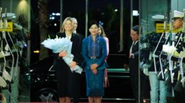 Otoritas Jasa Keuangan (OJK) menyambut kedatangan Ratu Maxima. Foto:OJK Kepri