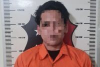 Pelaku penganiayaan Istri sirih di Bengkong setelah diamankan Polisi, Rabu (26/11/2025). Matapedia6.com/Dok Polsek