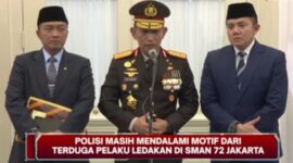 Kapolri Jenderal Listyo Sigit Prabowo saat memberikan keterangan atas pengungkapan terduga pelaku peledakan di masjid SMAN 72 Jakarta, Jumat (7/11/2025). Matapedia6.com/Istimewa