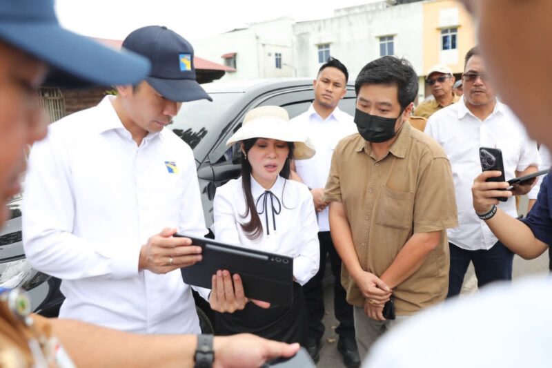 Wakil Wali Kota Batam Li Claudia Chandra bersama BP Batam tinjau lokasi rencana TPS di Kecamatan Bengkong, Kota Batam Provinsi Kepri, Senin (9/12/2025). Matapedia6.com/ Diskominfo