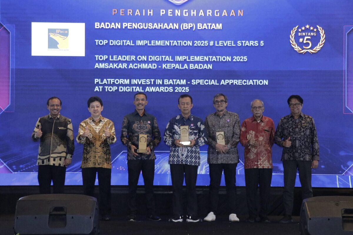 Tiga Penghargaan diraih BP Batam. Foto:Humas BP Batam