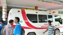 Jenazah korban pekerja yang diduga tersengat listrik di Rumah Sakit. Foto:Istimewa