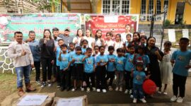 Panbil Group tebar Natal bersama anak pulau. Foto:Istimewa