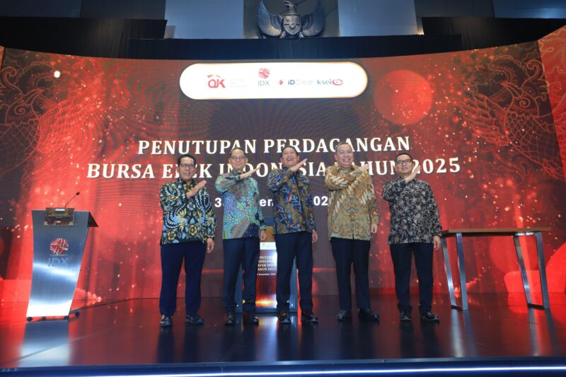 Penutupan pasar Modal Bursa efek Indonesia. Foto:OJK Kepri