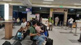 Sejumlah penumpang di ruang tunggu keberangkatan di Bandara Hang Nadim Batam pada Rabu (31/12/2025). Foto:dok/Metroposid