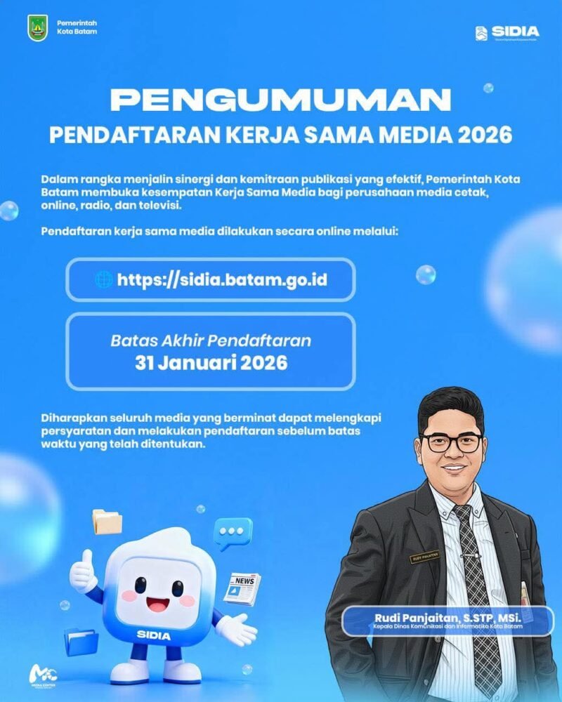 Kepala Dinas Komunikasi dan Informatika Kota Batam, Rudi Panjaitan. Foto:Diskominfo