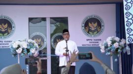 Wakil Gubernur Kepulauan Riau Nyanyang Haris Pratamura meresmikan Satuan Pelayanan Pemenuhan Gizi (SPPG) Yasmin di Komplek Ruko Taman Yasmin, Kelurahan Batu Besar, Kecamatan Nongsa, Kota Batam, Kamis (30/1/2026). Foto:Diskominfo Kepri