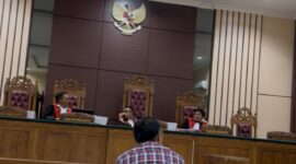 Sidang pemeriksaan keterangan saksi dalam dugaan korupsi PNBP di Pengadilan Negeri Tanjungpinang. Foto:Istimewa