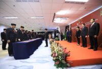 Pelantikan pejabat baru di OJK. Foto:istimewa