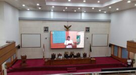 Rapat paripurna DPRD Kota Batam dihadiri Wali Kota Batam Amsakar Achmad, Rabu (7/1/2026). Foto:Rega/matapedia