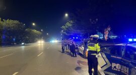 Patroli polisi cegah balap liar dan premanisme pada Sabtu (10/1/2026). Foto:Dok/Humas Polresta Barelang