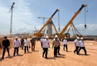 Peninjauan kawasan KEK di Tanjung Sauh bersama bos Panbil Jhon Kennedy beberapa hari lalu. Foto:Istimewa