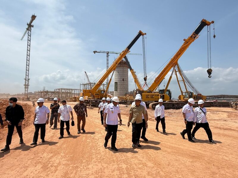 Peninjauan kawasan KEK di Tanjung Sauh bersama bos Panbil Jhon Kennedy beberapa hari lalu. Foto:Istimewa