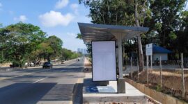 Salah satu halte trans Batam yang sudah selesai dibangun di Kota Batam, Sabtu (31/1/2026). Matapedia6.com/Luci