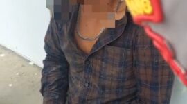 Terduga pelaku pembobolan gardu listrik PLN Batam diamankan petugas dan polisi. Foto:Screenshot