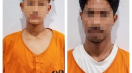 Pelaku dan penadah motor curian yang berhasil ditangkap oleh Polsek Sei Beduk, Tanjungpiayu, Rabu (14/7/2026). Matapedia6.com/Dok Polresta
