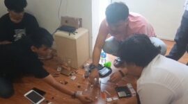 Dua terduga pengedar bersama barang bukti diamankan di Apartemen Permata Residence Batam beberapa hari lalu. Foto:Istimewa