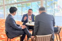 Anggota/Deputi Bidang Investasi dan Pengusahaan BP Batam, Fary Djemy Francis, dalam SMF Manufacturing Day Summit 2026 di Marina Bay Sands, Singapura. Foto:Humas BP
