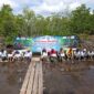 Komunitas Jurnalis Kepri (KJK) memperingati Hari Pers Nasional (HPN) 2026 dengan tanam mangrove di Bintan, Minggu (8/2/2026). Foto:Iman/matapedia