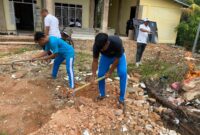 Rutan Batam gelar kerja bakti bersihkan Masjid Syahrhom Ba’Dawi jelang Ramadhan 1447 H pada Rabu (18/2/2026). Foto:Ist