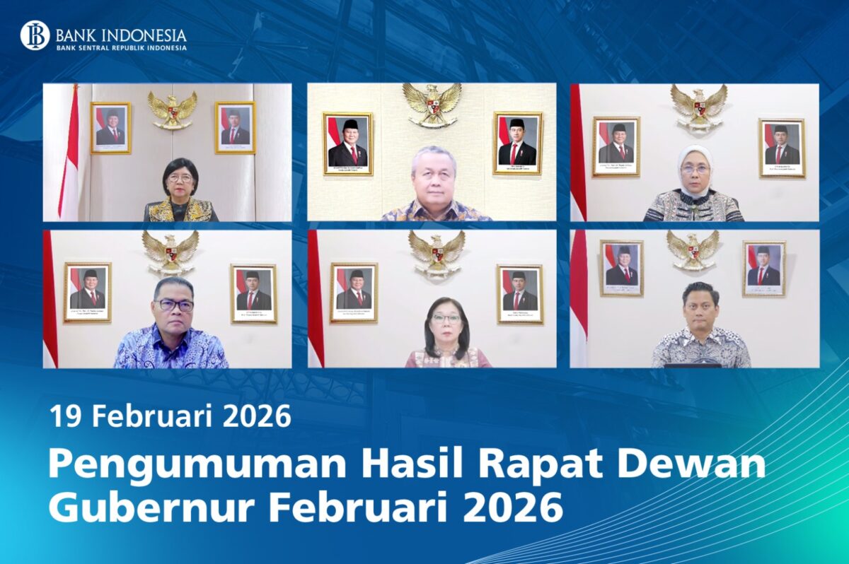 Gubernur Bank Indonesia saat virtual. Foto:Ist