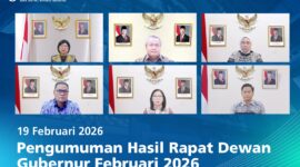 Gubernur Bank Indonesia saat virtual. Foto:Ist