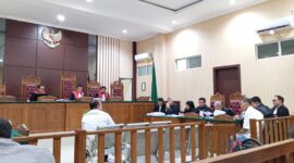 Sidang Jasa Pandu di Pengadilan Negeri Tanjungpinang hadirkan saksi ahli dari Kementerian Perhubungan pada Senin (9/2/2026). Foto:Rega/matapedia