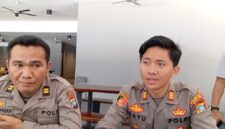 Kapolsek Batu Aji AKP Bayu Rizki Subagyo didampingi Waka Polsek Batu Aji dalam kopi morning dengan media, Selasa (10/2/2026). Foto:Rega/matapedia