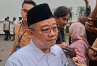 Menteri Pendidikan Dasar dan Menengah, Abdul Mu'ti, saat memberikan keterangan kepada awak media di Jakarta, Sabtu (14/2/2026). Matapedia6.com/Nett