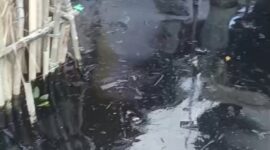 Kondisi limbah minyak hitam pekat yang mencemari pesisir pulau Labuh, Kecamatan Bulang, Kota Batam Provinsi Kepri, Minggu (15/2/2026). Matapedia6.com/Istimewa