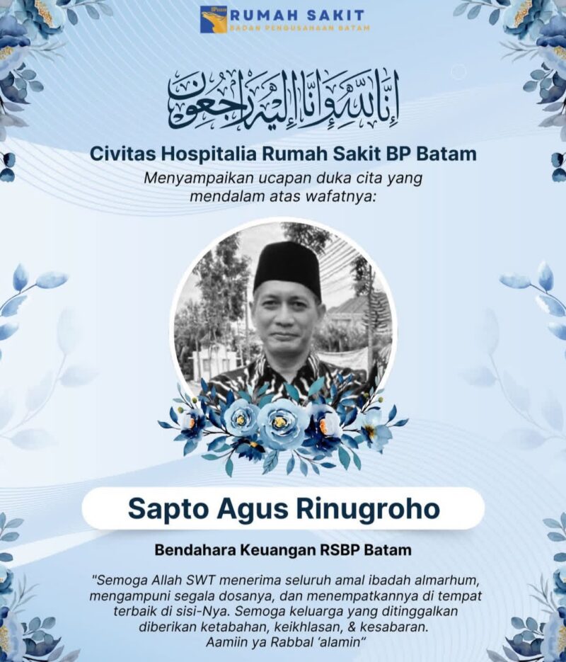 Flyer ucapan dulu yang dipajang dimedia sosial RSBP Batam, Sekupang Kota Batam Provinsi Kepri, Senin (16/2/2026). Matapedia6.com/Istimewa