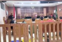 Pembacaan tuntutan terhadap terdakwa kasus sabu 2 ton di Pengadilan Negeri Batam beberapa hari lalu. Foto:Hen/matapedia