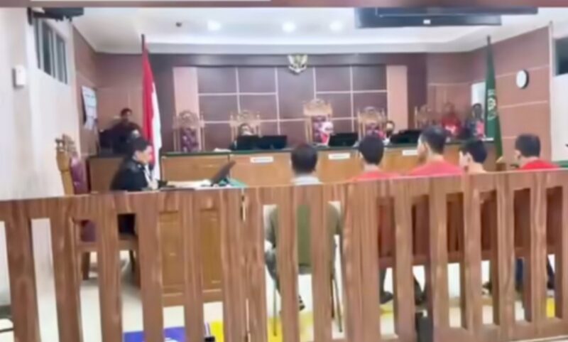 Pembacaan tuntutan terhadap terdakwa kasus sabu 2 ton di Pengadilan Negeri Batam beberapa hari lalu. Foto:Hen/matapedia