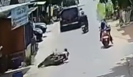 Tangkapan layar dari media sosial aksi jambret yang terjadi di Bengkong Sabtu (21/2/2026). Matapedia6.com/ Istimewa