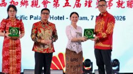 Wakil Wali Kota Batam Li Claudia Chandra saat hadir perayaan Cap Go meh, Sabtu (7/3/2026). Foto:Diskominfo