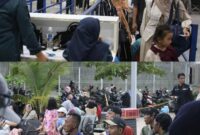 Para pemudik saat hendak pulang di pelabuhan. Foto:Istimewa