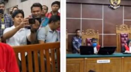 Majelis hakim dipimpin Tiwik saat membacakan putusan atas Fandi Ramadhan satu dari enam terdakwa kasus Sabu dua ton di pengadilan negeri Batam, Kamis (5/3/2026) Matapedia6.com/Istimewa