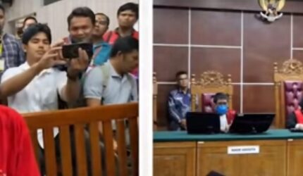 Majelis hakim dipimpin Tiwik saat membacakan putusan atas Fandi Ramadhan satu dari enam terdakwa kasus Sabu dua ton di pengadilan negeri Batam, Kamis (5/3/2026) Matapedia6.com/Istimewa