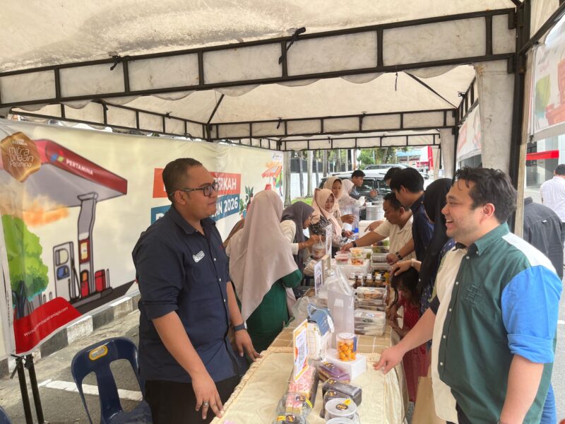 Pertamina Patra Niaga Sumbagut gelar bazar Ramadan. Foto:Istimewa